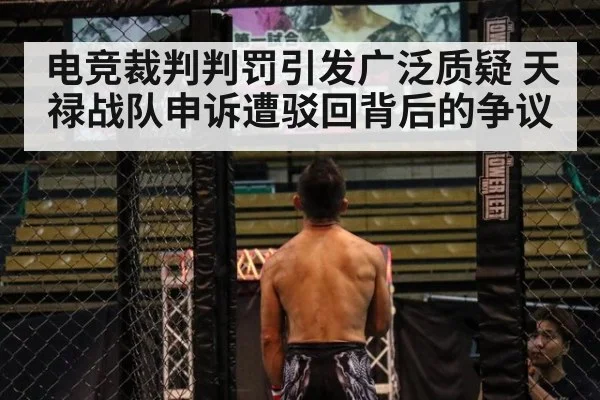 电竞裁判判罚引发广泛质疑 天禄战队申诉遭驳回背后的争议